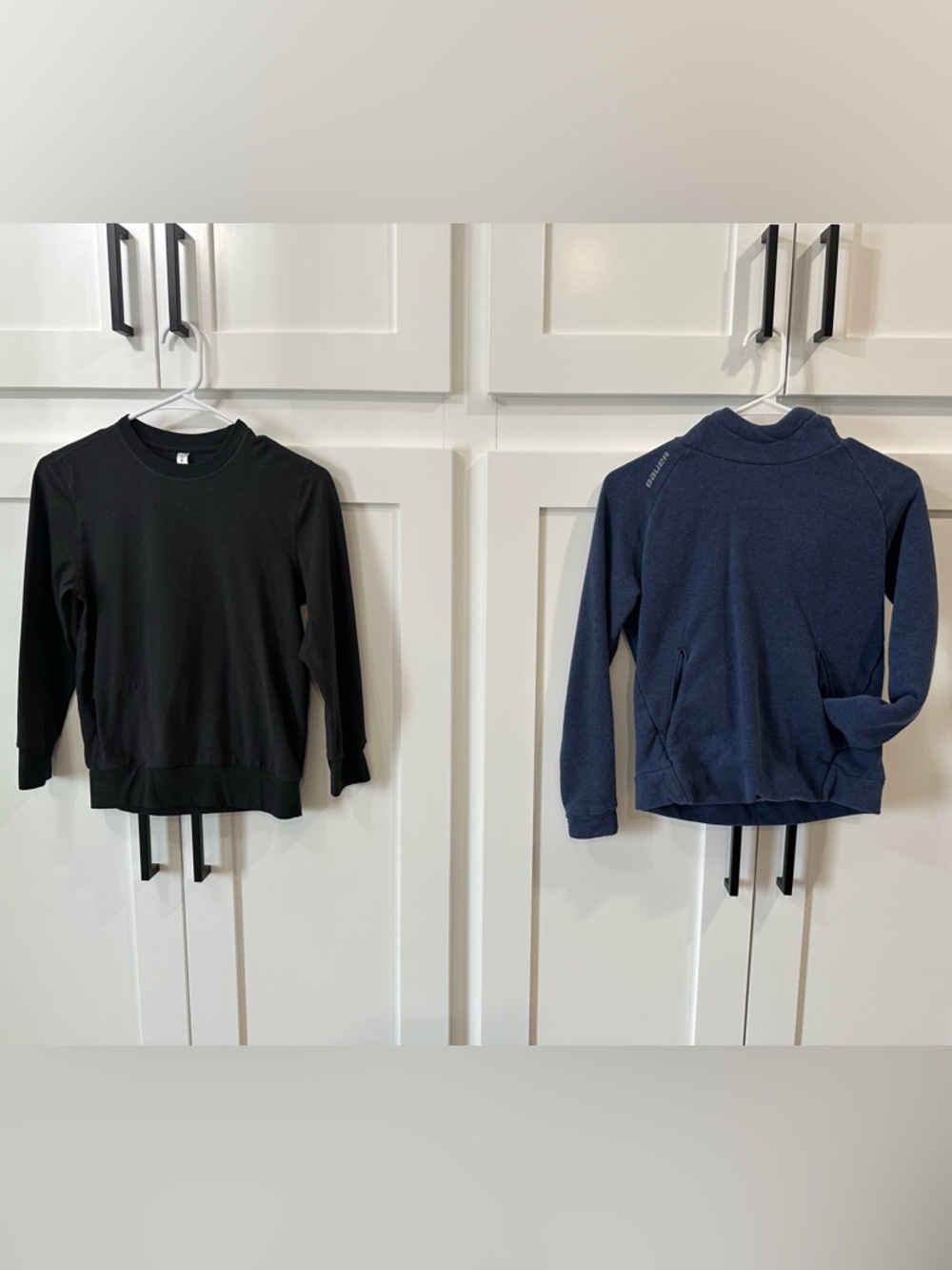 Bauer Navy and Fornia Black Kids Sweatshirt Duo Size Small & 8